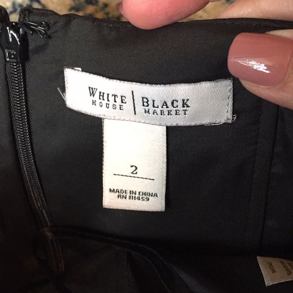 White house black market little black dress size 2 - Picture 3 of 7